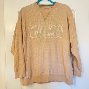 Aerie Chicago Waffle Knit Crewneck